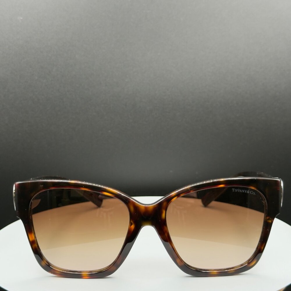 Tiffany & Co TF 4216 8015/3B Havana Brown Sunglasses Gradient 54 18 135 READ - Picture 7 of 15